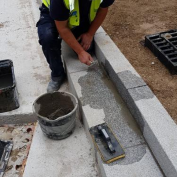 paving work in progress